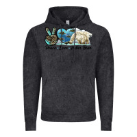 Vintage Black peace love polar bear Vintage Hoodie - LillyAllenDesigns