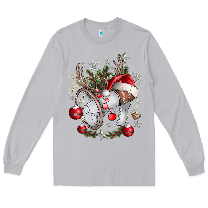 Merry Christmas Long Sleeve Tee by CowhideDigitalArt | Teevron