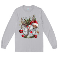Moon Dust Merry Christmas Long Sleeve Tee - CowhideDigitalArt
