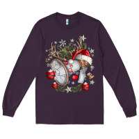 Plum Merry Christmas Long Sleeve Tee - CowhideDigitalArt