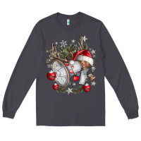 Smoke Merry Christmas Long Sleeve Tee - CowhideDigitalArt