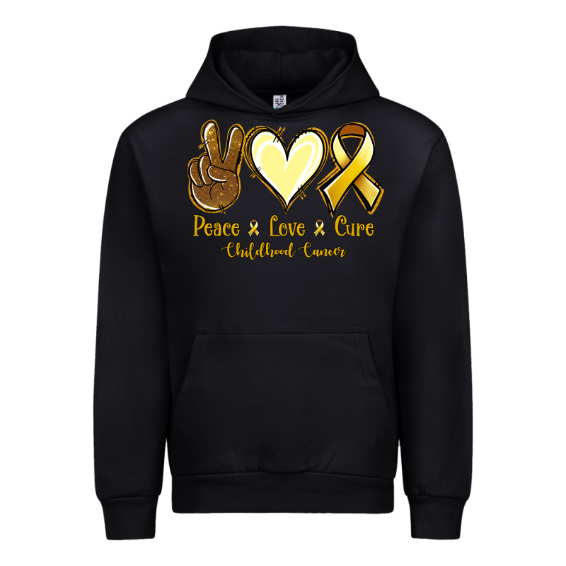 Peace Love Cure Childhood Cancer Urban Hoodie by Jasminsmagicworld | Teevron