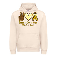Sandshell Peace Love Cure Childhood Cancer Urban Hoodie - Jasminsmagicworld