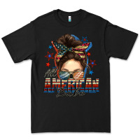 Black american babe messy bun Premium Tee - FaDigitalArtStudio