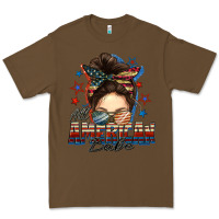 Cacao american babe messy bun Premium Tee - FaDigitalArtStudio