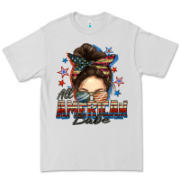 Dove Grey american babe messy bun Premium Tee - FaDigitalArtStudio