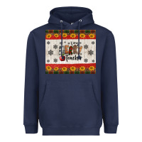 Navy very merry teacher Heavyweight Hoodie - Jasminsmagicworld