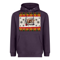 Plum very merry teacher Heavyweight Hoodie - Jasminsmagicworld