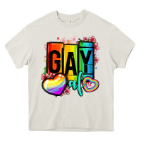 Cream gay af Heavy Core Tee - OliviaCreatesArt