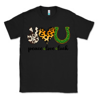 Black Peace Love Luck Classic Tee - Jasminsmagicworld