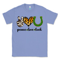 Colony Blue Peace Love Luck Classic Tee - Jasminsmagicworld