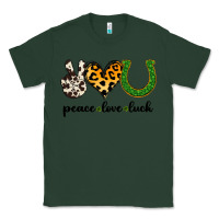 Sports Green Peace Love Luck Classic Tee - Jasminsmagicworld