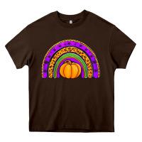 Chocolate Brown halloween rainbow Heavy Core Tee - Jasminsmagicworld