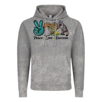 Cloud Rock Peace love raccoon Vintage Hoodie - LillyAllenDesigns