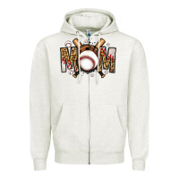 Baseball Mom Zipper Hoodie | Teevron