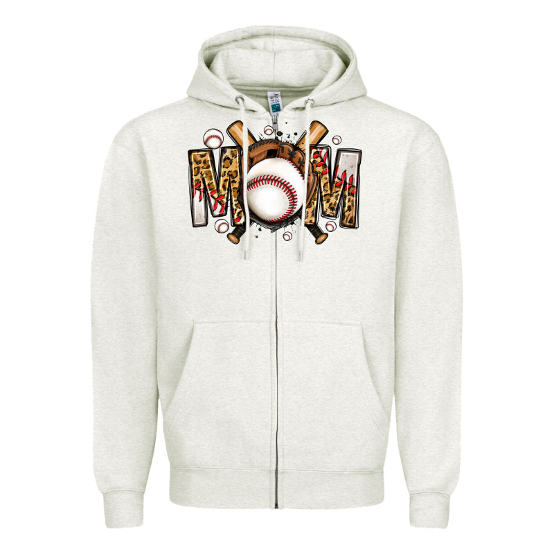 Baseball Mom Zipper Hoodie by Jasminsmagicworld | Teevron