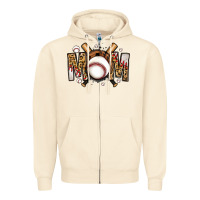 Sandshell baseball mom Zipper Hoodie - Jasminsmagicworld