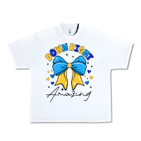 White Down Right Amazing Urban Heavy Tee - CowhideDigitalArt