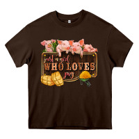Chocolate Brown just a girl who loves pig olivia Heavy Core Tee - OliviaCreatesArt
