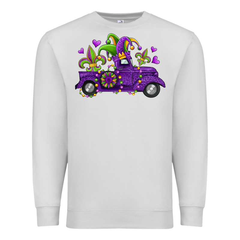 Mardi Gras Truck Premium Sweatshirt by Jasminsmagicworld | Teevron