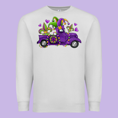 Mardi Gras Truck Premium Sweatshirt Designed By Jasminsmagicworld