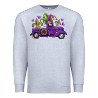 Heather Grey mardi gras truck Premium Sweatshirt - Jasminsmagicworld