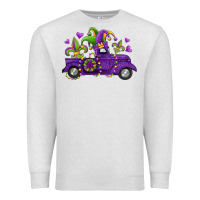 Oatmeal Heather mardi gras truck Premium Sweatshirt - Jasminsmagicworld