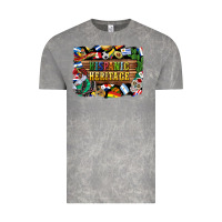 Cloud Rock hispanic heritage flags Vintage Tee - BundleAndBundleShop