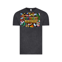 Vintage Black hispanic heritage flags Vintage Tee - BundleAndBundleShop