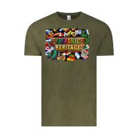 Vintage Olive hispanic heritage flags Vintage Tee - BundleAndBundleShop