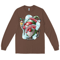 Chestnut merry Christmas gnome Long Sleeve Tee - CowhideDigitalArt