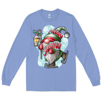 Colony Blue merry Christmas gnome Long Sleeve Tee - CowhideDigitalArt