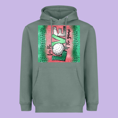 For The Love Of The Game Golf Heavyweight Hoodie Designed By Jasminsmagicworld