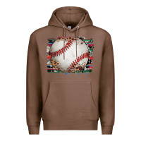 Chestnut sports baseball background Premium Hoodie - Artiststas