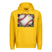Lemon sports baseball background Premium Hoodie - Artiststas