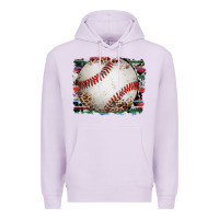Lilac sports baseball background Premium Hoodie - Artiststas