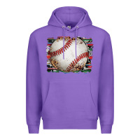 Purple sports baseball background Premium Hoodie - Artiststas