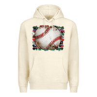 Sandshell sports baseball background Premium Hoodie - Artiststas