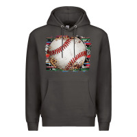 Smoke sports baseball background Premium Hoodie - Artiststas