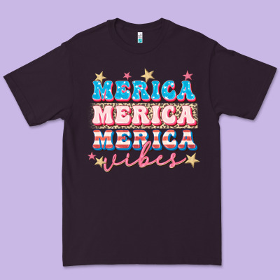 Merica Vibes Premium Tee Designed By Fadigitalartstudio