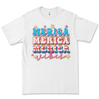 White Merica vibes Premium Tee - FaDigitalArtStudio
