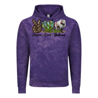 Cloud Purple Leopard Peace Love Baboon Vintage Hoodie - LillyAllenDesigns
