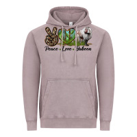 Vintage Zinc Leopard Peace Love Baboon Vintage Hoodie - LillyAllenDesigns