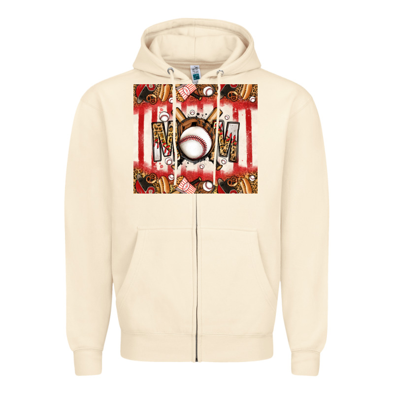 Baseball Mom Zipper Hoodie by Jasminsmagicworld | Teevron