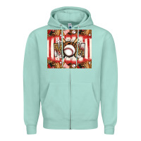 Seafoam baseball mom Zipper Hoodie - Jasminsmagicworld