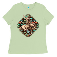 Matcha Aztec symbol rodeo Ladies Tee - FaDigitalArtStudio