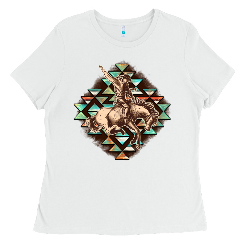 Aztec Symbol Rodeo Ladies Tee by FaDigitalArtStudio | Teevron