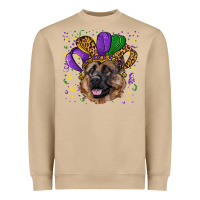 Mardi Gras Hat German Shepherd Heavyweight Sweatshirt | Teevron