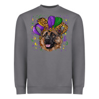 Storm Mardi gras hat german shepherd Heavyweight Sweatshirt - RanaPortraitStore