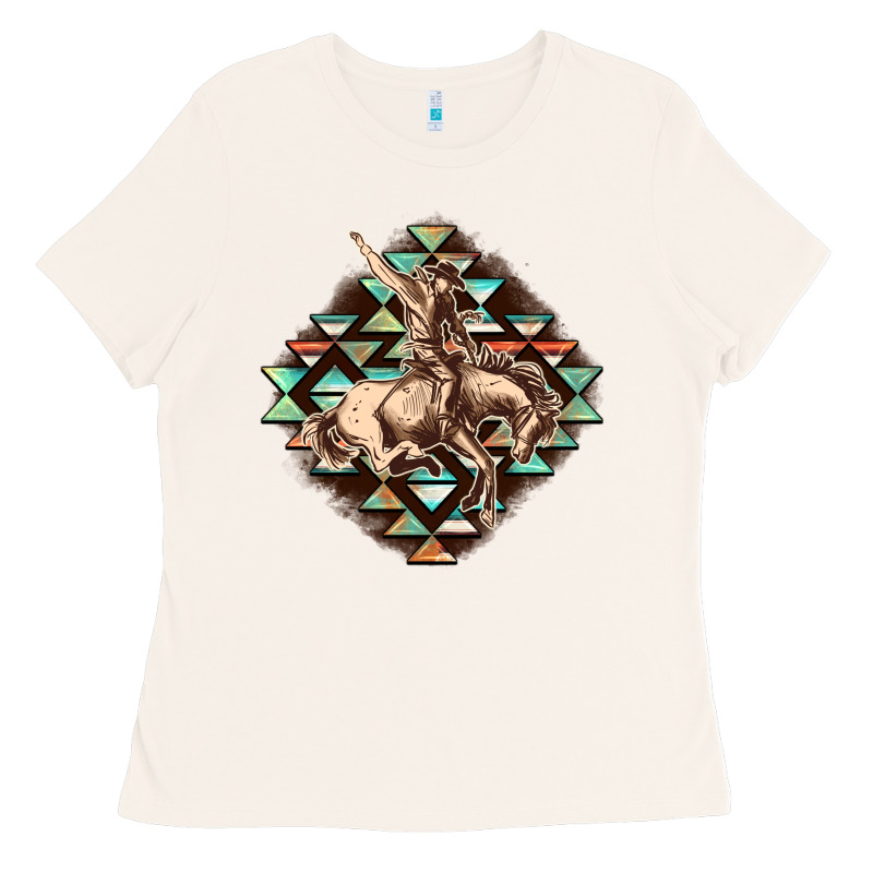 Aztec Symbol Rodeo Ladies Tee by FaDigitalArtStudio | Teevron
